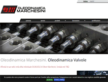 Tablet Screenshot of oleodinamicamarchesini.com